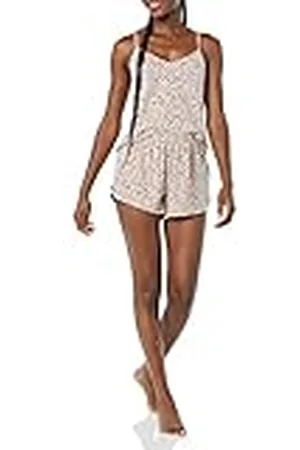 Amazon Conjunto de Pijama Corto de Punto Mujer, , L