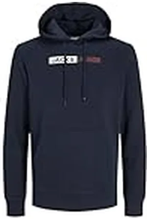 JACK & JONES PLUS Jjecorp Logo Sweat Hood Play Pls Sudadera con Capucha, , XXXL para Hombre