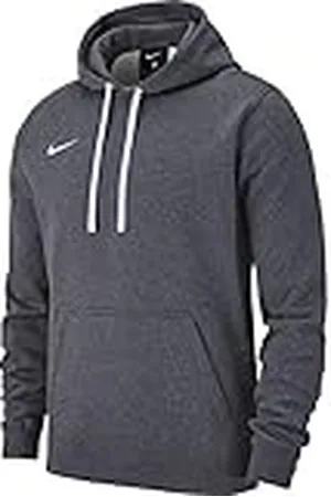 Nike M Hoodie Po FLC TM Club19 Sudadera, Hombre, Charcoal Heathr/Anthracite/White/White, S