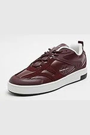 Calvin Klein Jeans BASKET CUPSOLE LOW ML MIX Zapatillas deportivas Mujer, Rojo (Andorra/Bright White), 36 EU