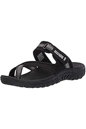 Skechers Reggae-Seize The Day-Toe Thong Sandal, Chanclas Mujer, Black, 36 EU