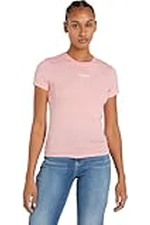 Tommy Hilfiger Camiseta de Manga Corta Mujer Slim Logo Cuello Redondo, , 3XL