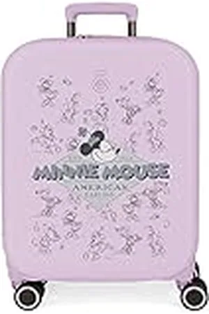 Disney Minnie Happiness Maleta de cabina Morado 40x55x20 cms Rígida ABS Cierre TSA integrado 37L 2,74 kgs 4 Ruedas dobles Equipaje de Mano