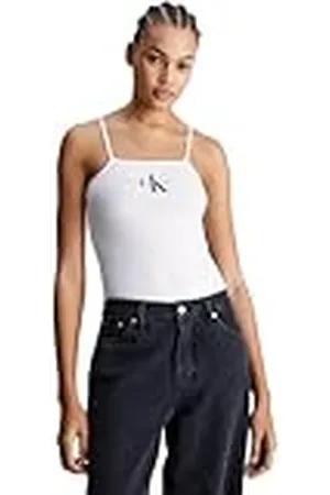 Calvin Klein Jeans Body de Algodón Elástico para Mujer, , XXS