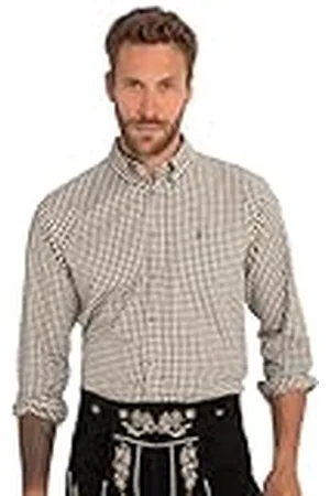 JP 1880 Camisa a Cuadros, Uniforme, Manga Larga, Cuello Abotonado, Modern Fit, hasta la 8 XL 8XL 748509120-8XL