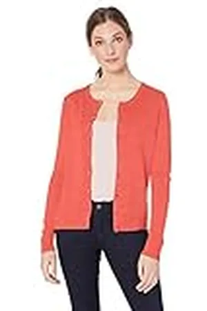 Amazon Jersey Cárdigan de Cuello a La Caja Ligero (Disponible en Tallas Grandes) Mujer, , M