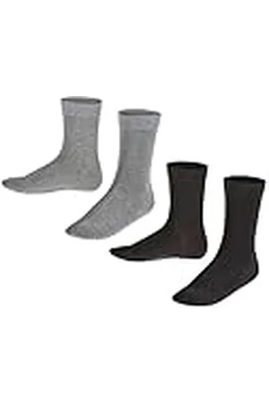 Falke Happy Double Pack K So algodón lisos 2 pares, Calcetines Unisex niños, , 27-30