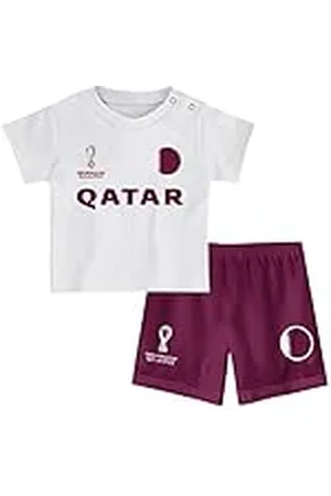 FIFA Unisex Kinder Official World Cup 2022 Tee & Short Set, Toddlers, Qatar, Team Colours, Age 4, Red, Large