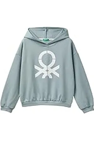 Benetton Camiseta C/CAPP. M/L 3J68C203Q Sudadera con Capucha, , 170 cm Niñas y niñas