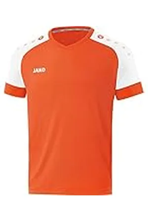 Jako Camiseta para Hombre Champ 2.0 KA Naranja neón/Blanco, S