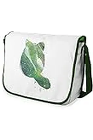 Bonamaison – Bolsas de Mensajero con Pulsera de Color Caqui para Estudiantes, Mochilas Escolares para niñas y niños, 29 x 36 cm