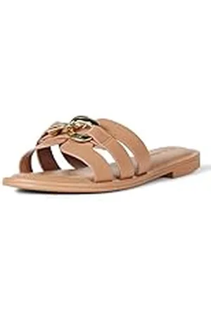 THE DROP Monika Flat H-Band Slide Sandal Sandalia Plana, , 38 EU