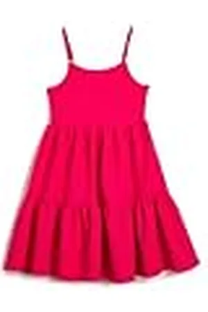 Koton Tissued Voluminous Spaghetti Strappy Midi Dress Vestido, , 4-5 Años para Niñas