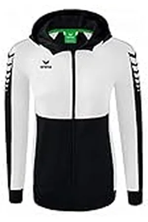 Erima Mujer Six Wings Chaqueta de entrenamiento con capucha, negro, 42