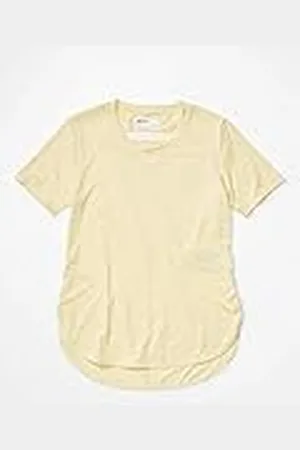 Marmot Ellie - Camiseta de Manga Corta para Mujer, Color Amarillo, Talla M