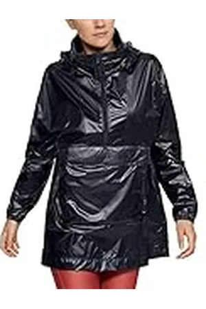Under Armour Chaqueta de entrenamiento para mujer Unstoppable Best Woven con media cremallera, color , plata, XS
