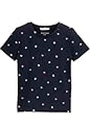 TOM TAILOR 1045118 Camiseta, 37132-Azul Marino Multicolor Heart Print, 104-110 para Niñas