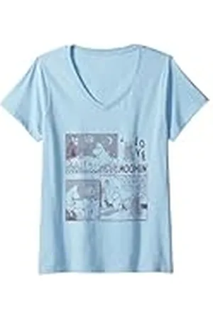 Moomin Mujer Love troll salva Snorkmaiden Comic Camiseta Cuello V