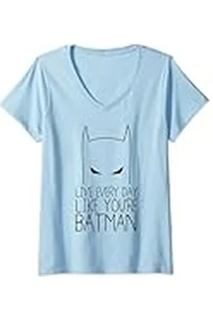 DC Comics Originals Mujer DC Batman Texto Todos los días como si fueras Batman Camiseta Cuello V
