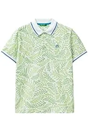 Benetton Camiseta Polo M/M 361yc301h Camisa, , 170 cm para Niños