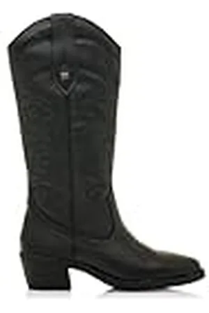 MTNG Botas de tacón Mujer Botas de tacón TEO 59664 Mujer | De Piel, con Interior Piel, caña Alta y Punta Redonda | Botas de tacón Casual | Cierre con Cremallera | 58673 |