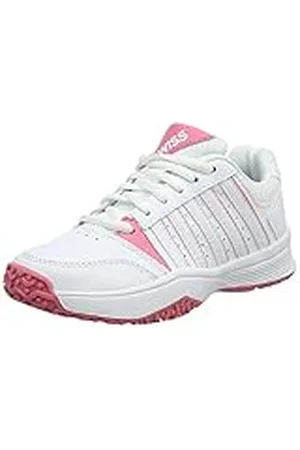 K-Swiss Court Smash Omni, Zapatillas Unisex niños, Blanco/Rosa, 33