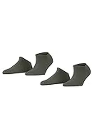 ESPRIT Uni Multipack W Sn algodón lisos 2 pares, Calcetines cortos Mujer, , 35-38
