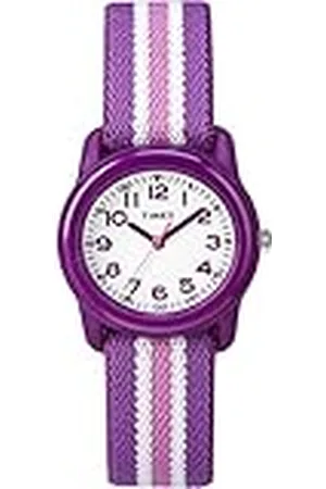 Timex Orologio TIME MACHINES 29mm viola a strisce in tessuto elastico per bambini TW7C06100