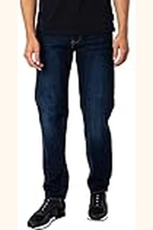 Armani Exchange A|X Pantalones Vaqueros Rectos con 5 Bolsillos para Hombre, , 36W/32L