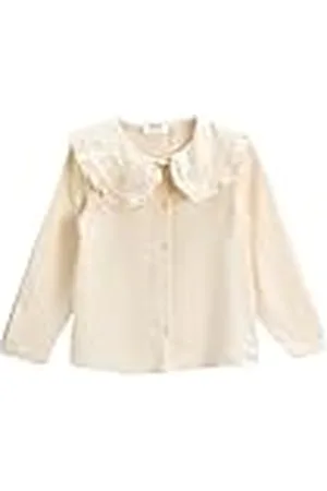 Koton Peter Pan Neck Embroidered Shirt, Camisa niñas,