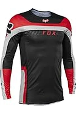 Fox Racing Flexair Efekt-Camiseta de Motocross Jersey, Rojo Fluorescente, M para Hombre