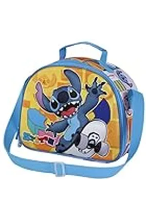 Disney Stitch, Bolsa Portamerienda 3D, 25.5 x 20 cm