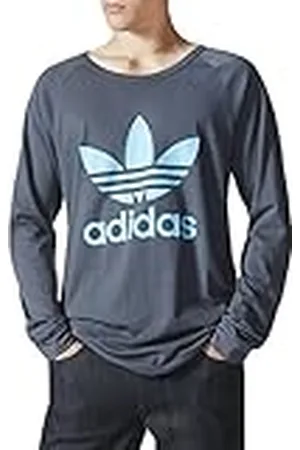 adidas Camiseta Manga Larga Trefoil Teck para Hombre, Hombre, Trefoil Tech Raglan Longsleeve, , Large