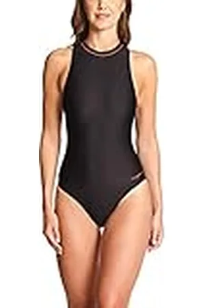 Zoggs Cable Zipped Hi Neck Traje de baño de una Sola Pieza, , 12 para Mujer