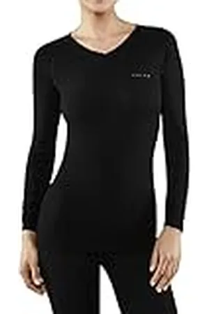 Falke Wool-Tech Light V Neck W L/s Sh lana hilo funcional secado rápido 1 pieza, Capa de base superior Mujer, , S
