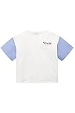 TOM TAILOR 1033114 Camiseta para niños con Colorblock, 10315-Whisper White, 164