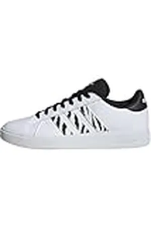 adidas Grand Court Base Shoes, Zapatos Mujer, FTWR White/FTWR White/Core Black, 40 2/3 EU