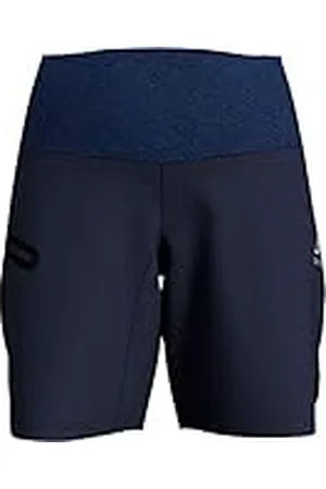 Odlo Pantalones Cortos Millennium para Mujer, Color Azul, Talla S