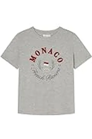 Springfield SPRINGFILED, Mujer, Camiseta "Mónaco", Light Grey, S