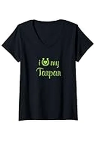Hip Mujer Entrenador de equitación I Love My Tarpan Horse Equestrian Show Camiseta Cuello V