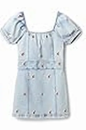 Desigual Vest_Lies, 5007 Denim Light Wash Vestido Informal, , XS Mujeres