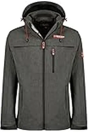 Geographical Norway Tarmak Men, Softshell Hombre Hombre, Gris Foncé