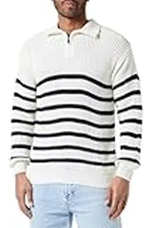 Trendyol Suéter de Manga Larga a Rayas para Hombre Sudadera, , S
