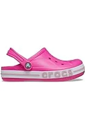 Crocs Unisex Niño Bayaband Clog T Zueco, Electric Pink/Petal Pink, 25/26 EU