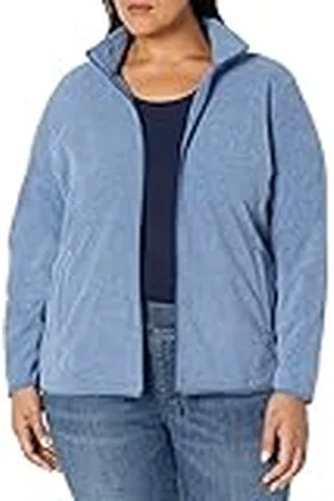 Amazon Chaqueta de Forro Polar Suave con Cremallera Completa y Corte clásico (Disponible en Tallas Grandes) Mujer, , L