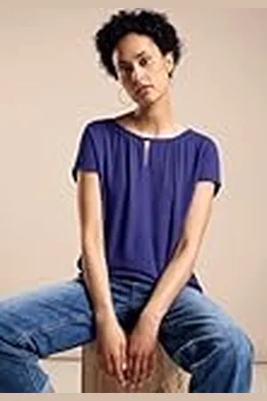 Street one A321655 Camiseta de Mezcla de Materiales, Women