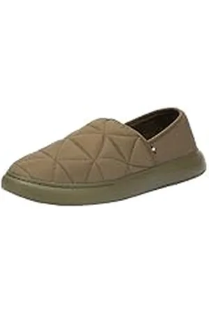 Tommy Hilfiger Hilfiger Warm Hybrid HOMESLIPPER FM0FM04772, Pantuflas Hombre, Caqui (Army Green), 43 EU