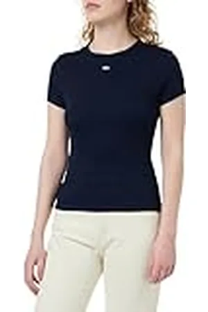 Tommy Hilfiger Tjw Slim Essential Rib SS Ext Dw0dw17383 Camiseta, , XXS para Mujer