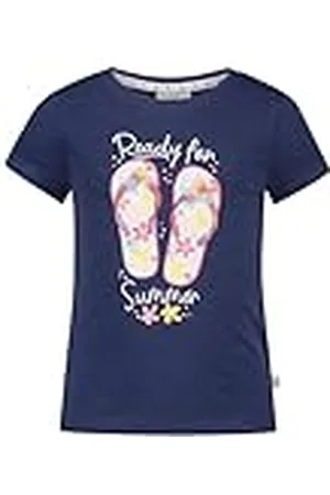 Salt & Pepper BY KIDS PARK Mädchen T-Shirt mit Flip Flop Print und Stickmotiv Camiseta, , 116-122 para Niñas