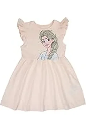 Disney REINA DE NIEVES, Conjunto de 2 piezas, Camiseta + Pantalones cortos, Niños, (2 a 8 años), Unisex, Niño, Niña, Suave, Lindo, Cálido, Camiseta, Pantalones, Modelo DIS FROZ 5223C387 S2-5A, ROSE